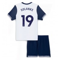 Camisa de Futebol Tottenham Hotspur Dominic Solanke #19 Equipamento Principal Infantil 2024-25 Manga Curta (+ Calças curtas)